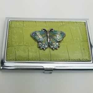 Brighton - Butterfly Crock Silver ID Case